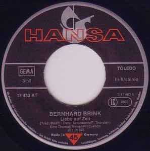 Bernhard Brink - Liebe Auf Zeit 17357