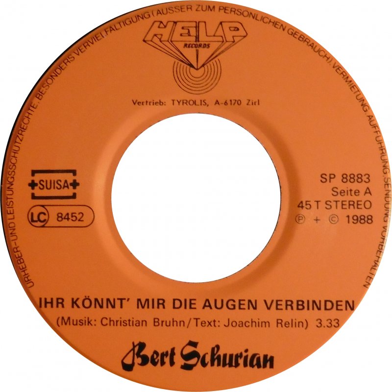 Bert Schumann - Ihr Konnt Mir Die Augen Verbinden 33391