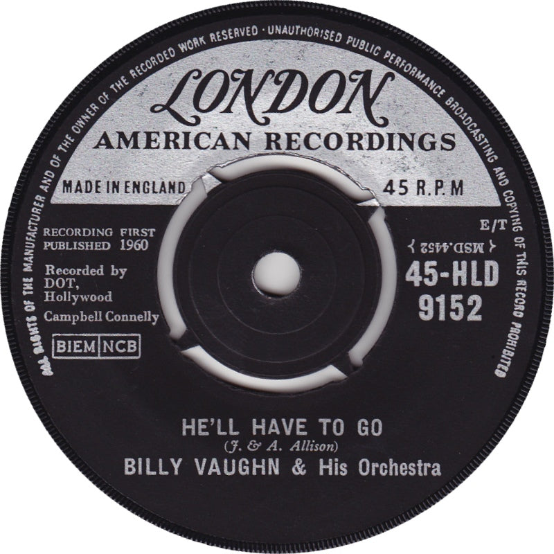 Billy Vaughn And His Orchestra - He'll Have To Go 17094