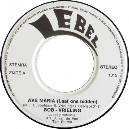 Bob Vrieling - Ave Maria 41826 Vinyl Singles Vinyl Goed / Hoes Generic