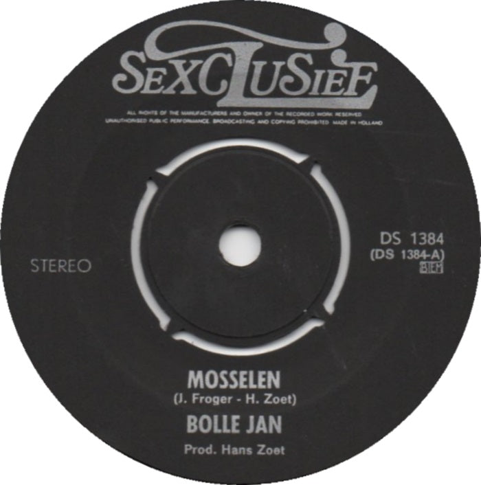 Bolle Jan - Mosselen Vinyl Singles Vinyl Zeer Goed / Hoesje Goed "VINYLSINGLES.NL"