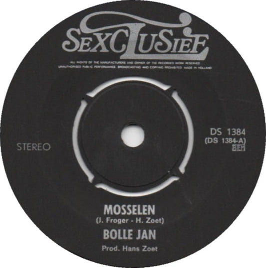 Bolle Jan - Mosselen Vinyl Singles Vinyl Zeer Goed / Hoesje Goed "VINYLSINGLES.NL"