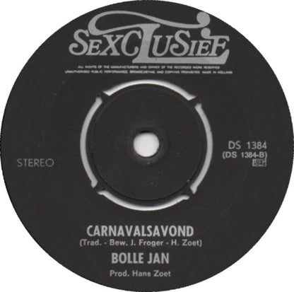 Bolle Jan - Mosselen Vinyl Singles Vinyl Zeer Goed / Hoesje Goed "VINYLSINGLES.NL"