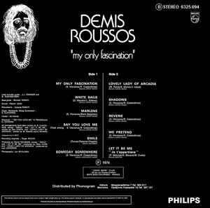 Demis Roussos - My Only Fascination (LP) 44630 Vinyl LP JUKEBOXSINGLES.NL   