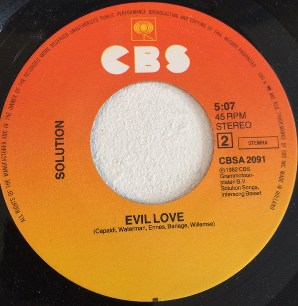 Solution - Run Away 10003 Vinyl Singles Vinyl Goed / Hoes Goed