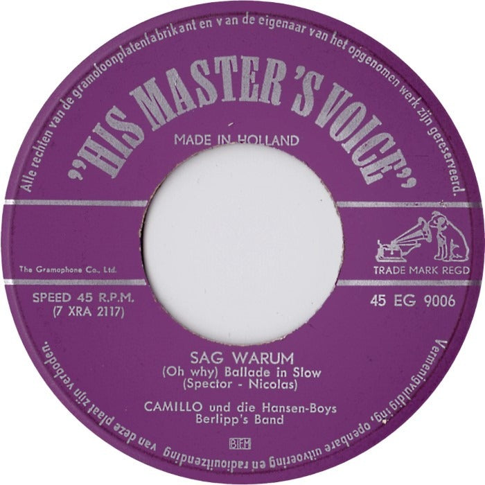 Camillo - Sag Warum Vinyl Singles Vinyl Goed / Hoes Generic