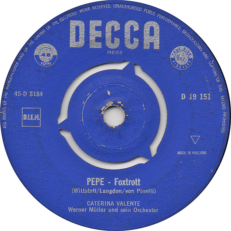 Caterina Valente - Matrosen aus Pyraus 04856