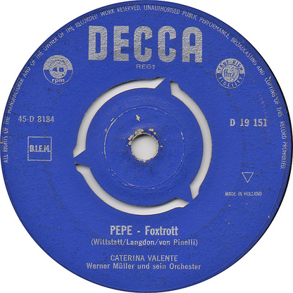 Caterina Valente - Matrosen aus Pyraus 04856
