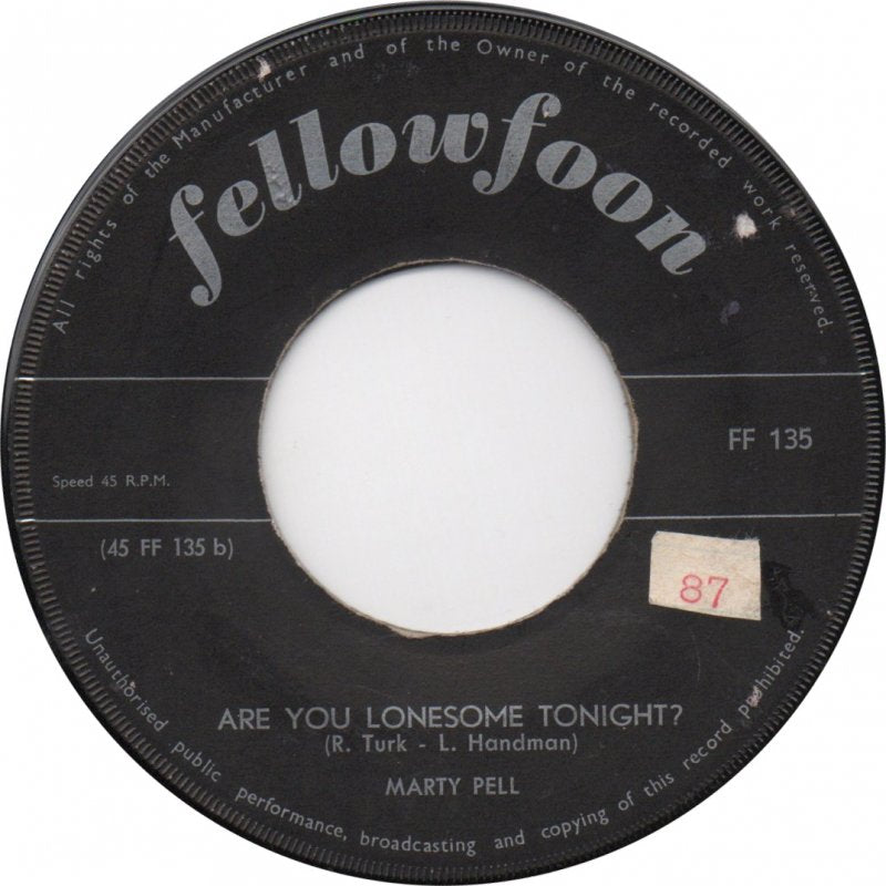 Chet Avery / Marty Pell – Einsamer Teenager / Bist du heute Abend einsam? 38879