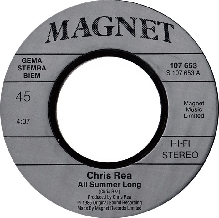 Chris Rea - All Summer Long 30391 Vinyl Singles Vinyl Zeer Goed / Hoesje Goed "VINYLSINGLES.NL"