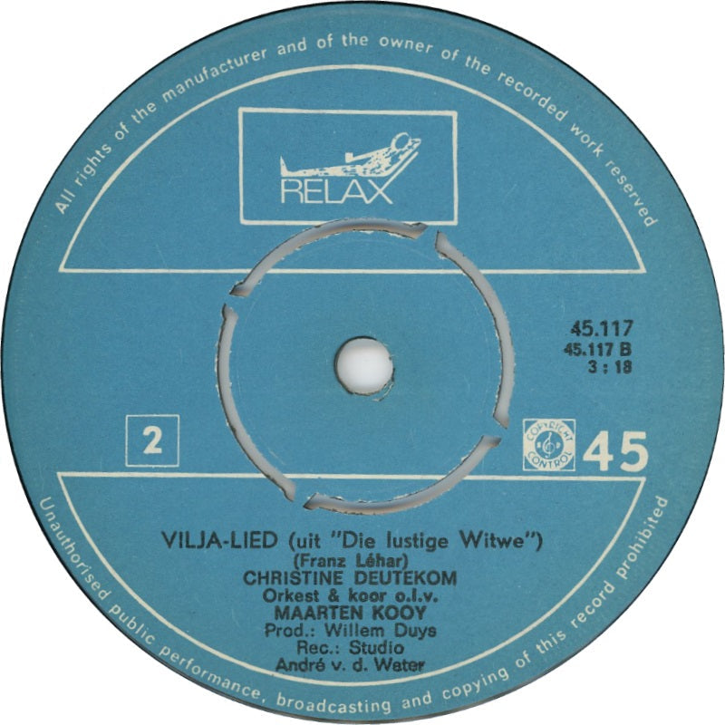 Christine Deutekom - Nonnenkoor 39835 Vinyl Singles Vinyl Goed / Hoes Goed