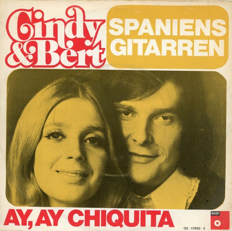 Cindy & Bert - Spaniens Gitarren 40956 Vinyl Singles Vinyl Goed / Hoes Goed