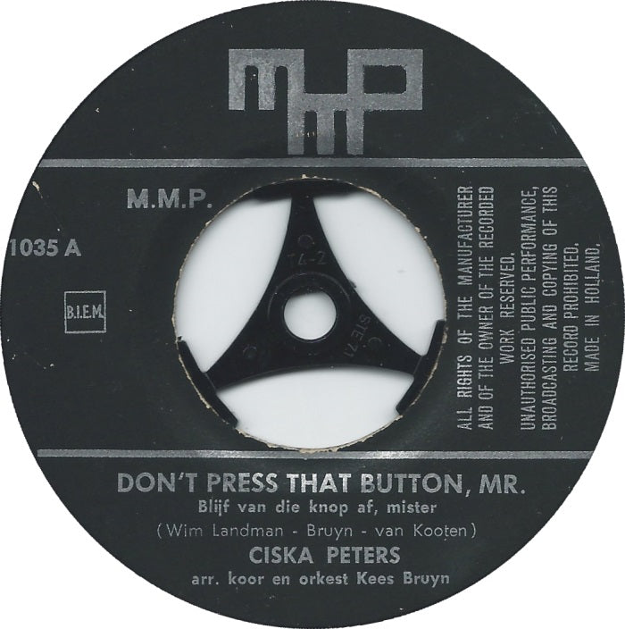 Ciska Peters - Drücken Sie nicht diesen Knopf, Mister