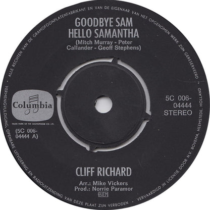 Cliff Richard - Goodbye Sam, Hello Samantha 08534 Vinyl Singles Vinyl Goed / Hoes Goed