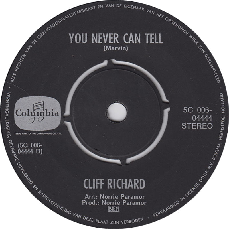 Cliff Richard - Goodbye Sam, Hello Samantha 08534 Vinyl Singles Vinyl Goed / Hoes Goed