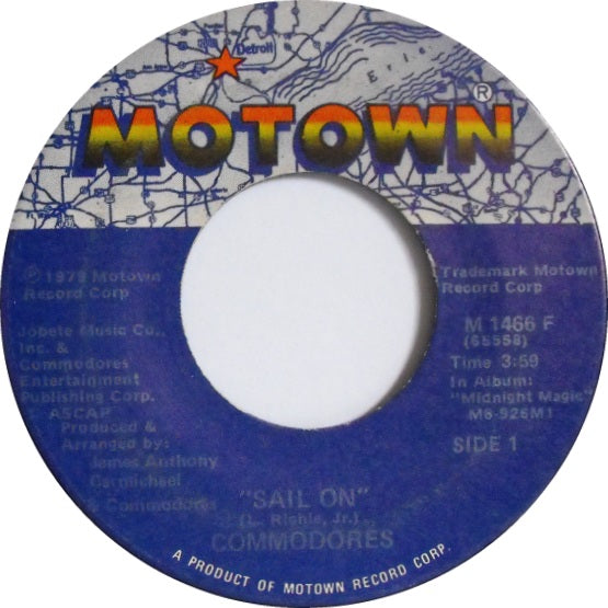 Commodores - Sail On Vinyl Singles Vinyl Zeer Goed / Hoesje Generic "VINYLSINGLES.NL"