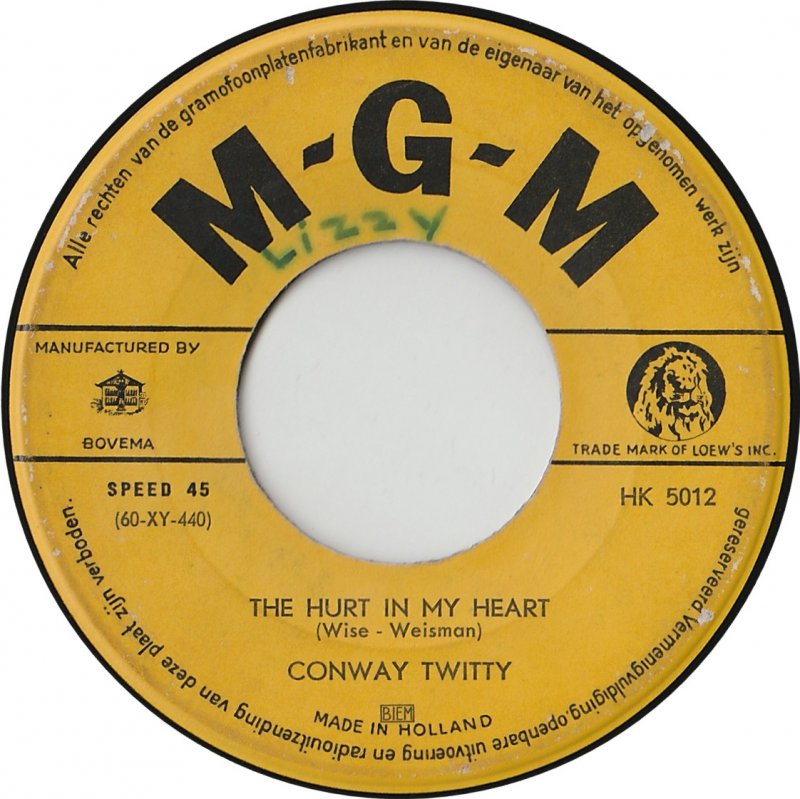 Conway Twitty - The Hurt In My Heart 02193
