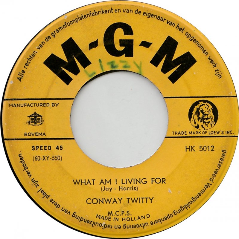 Conway Twitty - The Hurt In My Heart 02193