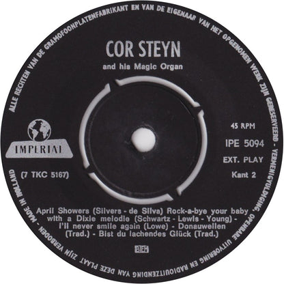 Cor Steyn - Cor Steyn And His Magic Organ 1 10056 Vinyl Singles EP Vinyl Goed / Hoes Goed