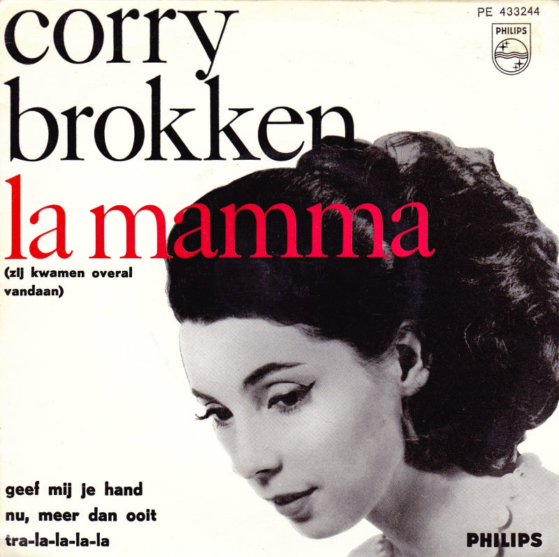 Corry Brokken - La Mamma (Zij Kwamen Overal Vandaan) 16298 Vinyl Singles EP Vinyl Zeer Goed / Hoesje Goed "VINYLSINGLES.NL"