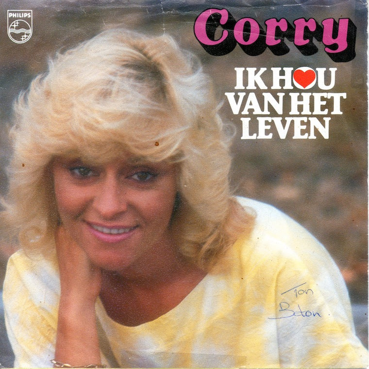 Corry - Ik Hou Van Het Leven Vinyl Singles Vinyl Zeer Goed / Hoesje Goed "VINYLSINGLES.NL"
