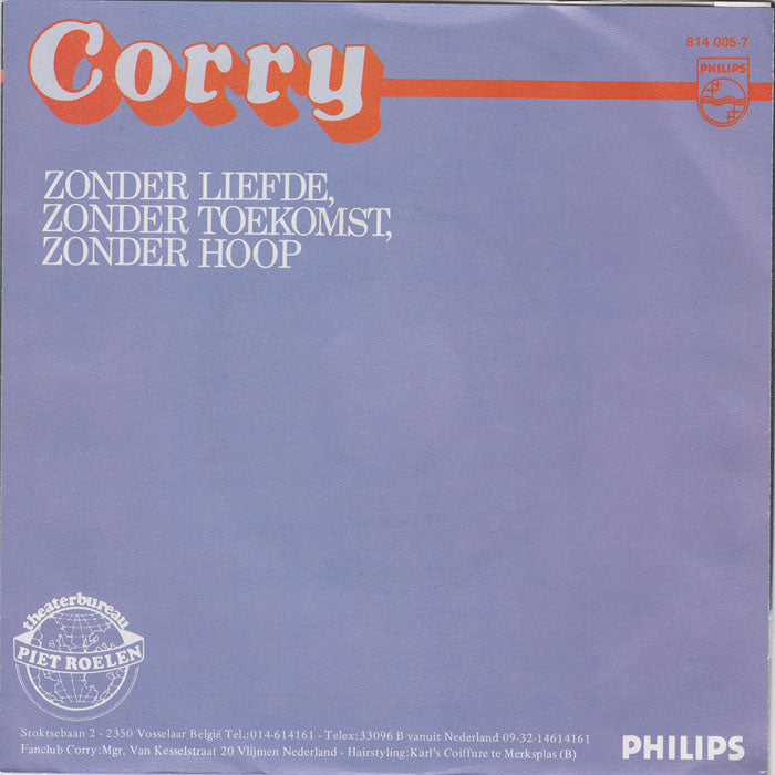 Corry - Waarom Mocht Dit Niet Lang Duren 35690