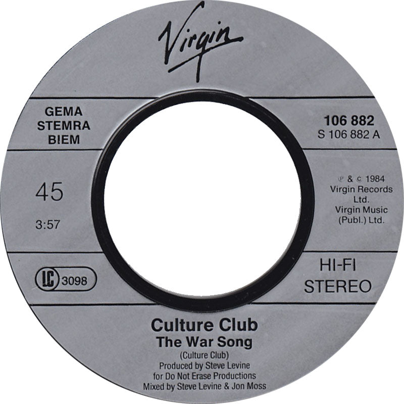 Culture Club - The War Song 30304 Vinyl Singles Vinyl Goed / Hoes Goed