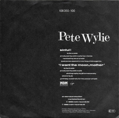 Pete Wylie - Sinful 12655