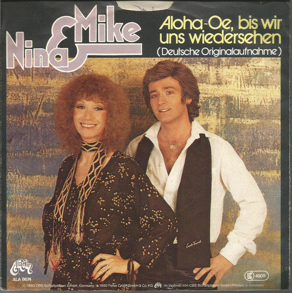 Nina & Mike - Aloha-Oe, Bis Wir Uns Wiedersehen 22774 Vinyl Singles Vinyl Goed / Hoes Goed