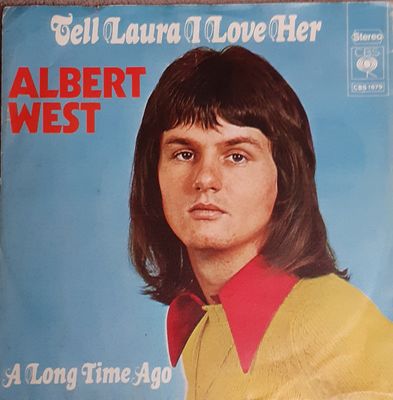 Albert West - Tell Laura I Love Her Vinyl Singles Vinyl Zeer Goed / Hoesje Goed "VINYLSINGLES.NL"