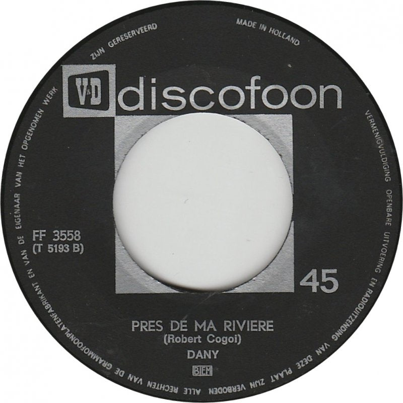 Dany - Quand Les Roses 13723 Vinyl Singles Vinyl Goed / Hoes Goed