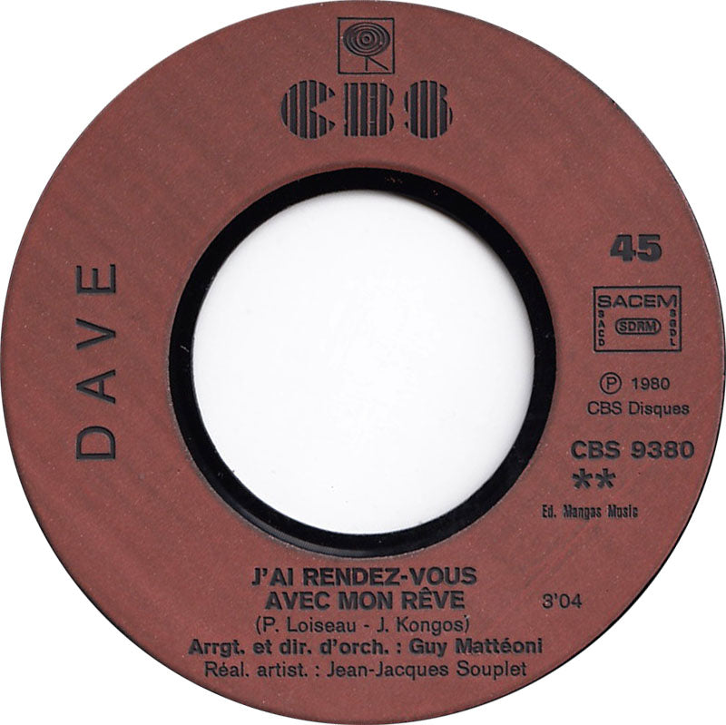 Dave - Week-End Vinyl Singles Vinyl Zeer Goed / Hoesje Generic "VINYLSINGLES.NL"