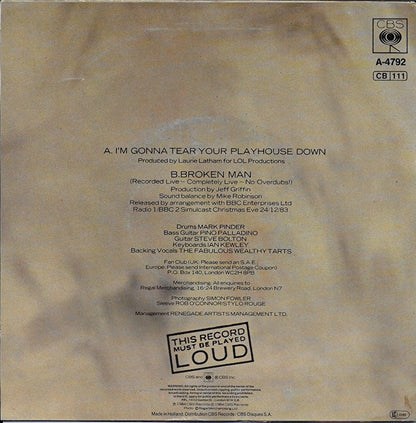 Paul Young - I'm Gonna Tear Your Playhouse Down 31311 Vinyl Singles Vinyl Goed / Hoes Goed