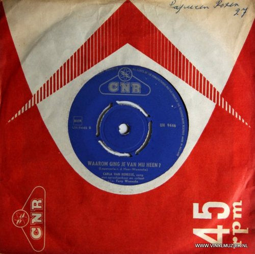 Carla van Renesse - Papieren Rozen 05015 Vinyl Singles Vinyl Goed / Hoes Goed