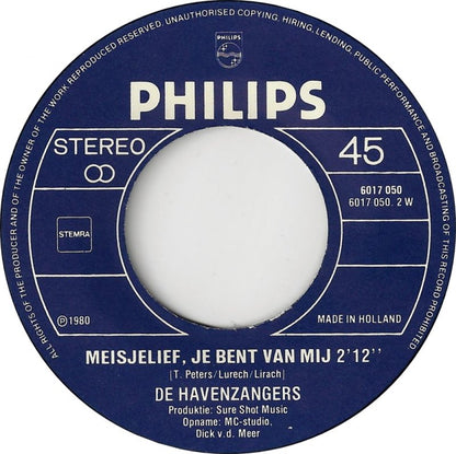 Havenzangers - Neem Mij Met Je Mee 09515