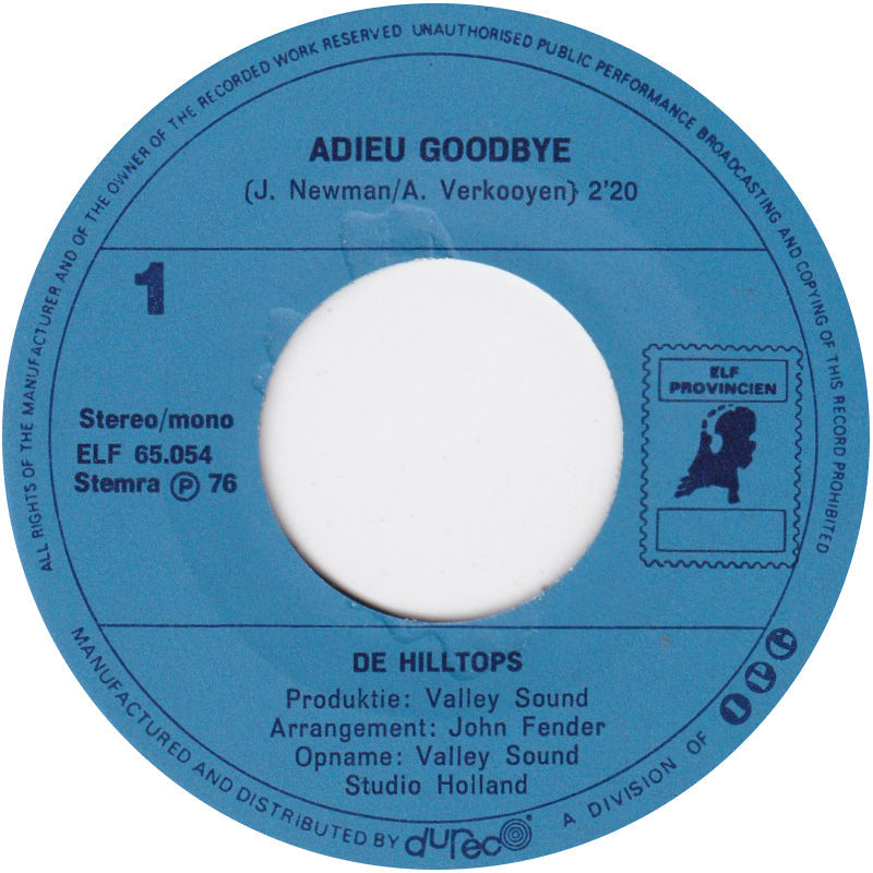 Hilltops - Adieu Goodbye 16300