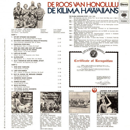 Kilima Hawaiians - De Roos Van Honolulu (LP) 46125 Vinyl LP JUKEBOXSINGLES.NL   