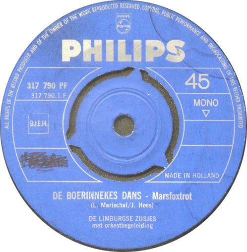 Limburgse Zusjes - Boerinnekes Dans 42298 Vinyl Singles Vinyl Goed / Hoes Generic
