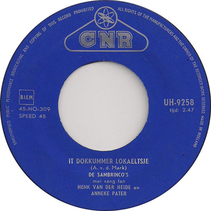 Sambrinco's - Koe Ik Mar Efkes Dyn Antlit Wer Sjen 34502 Vinyl Singles Vinyl Goed / Hoes Generic