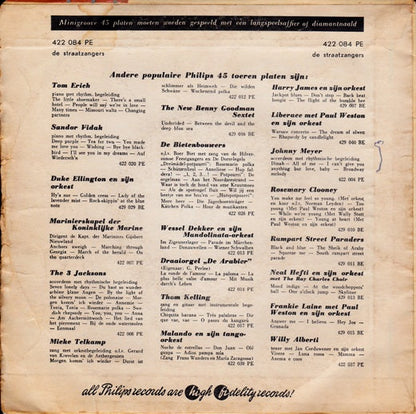 Straatzangers - Een Oude Bierfles Vinyl Singles EP Vinyl Goed / Hoes Goed