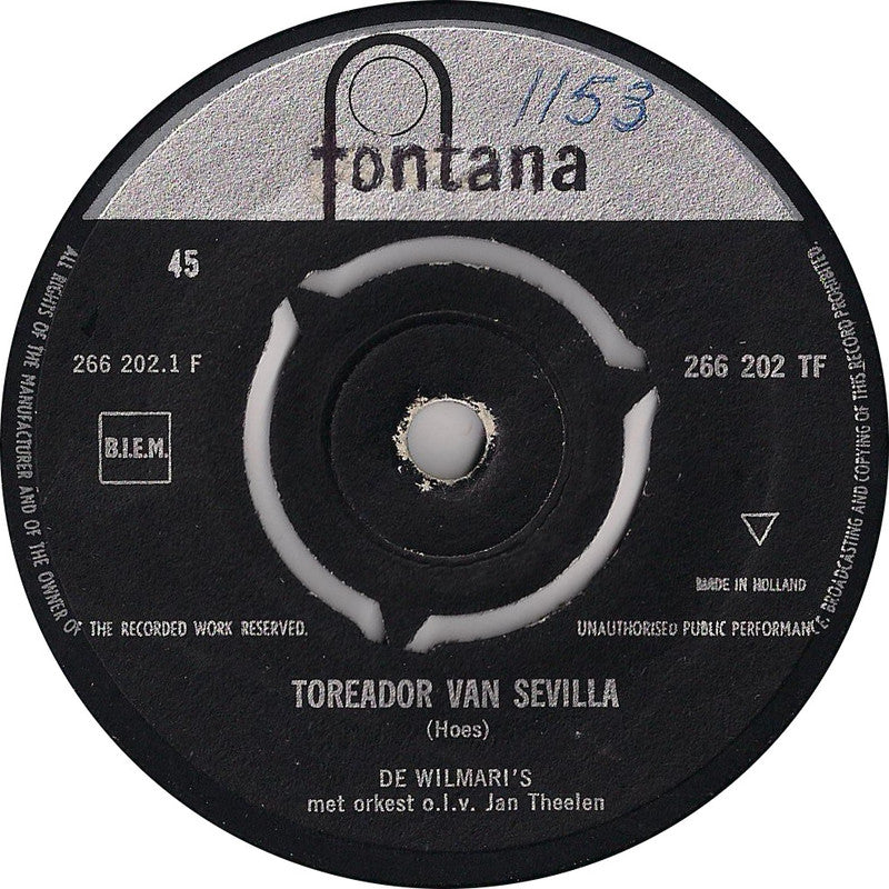 Wilmari's - Toreador Van Sevilla 05053 Vinyl Singles Vinyl Goed / Hoes Generic