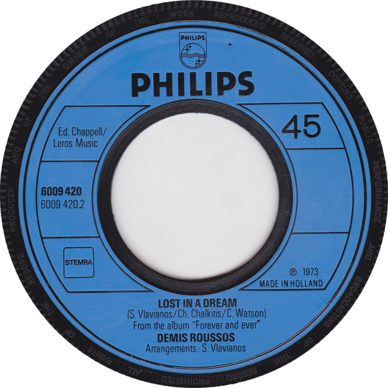 Demis Roussos - Someday Somewhere Vinyl Singles Vinyl Zeer Goed / Hoesje Generic "VINYLSINGLES.NL"