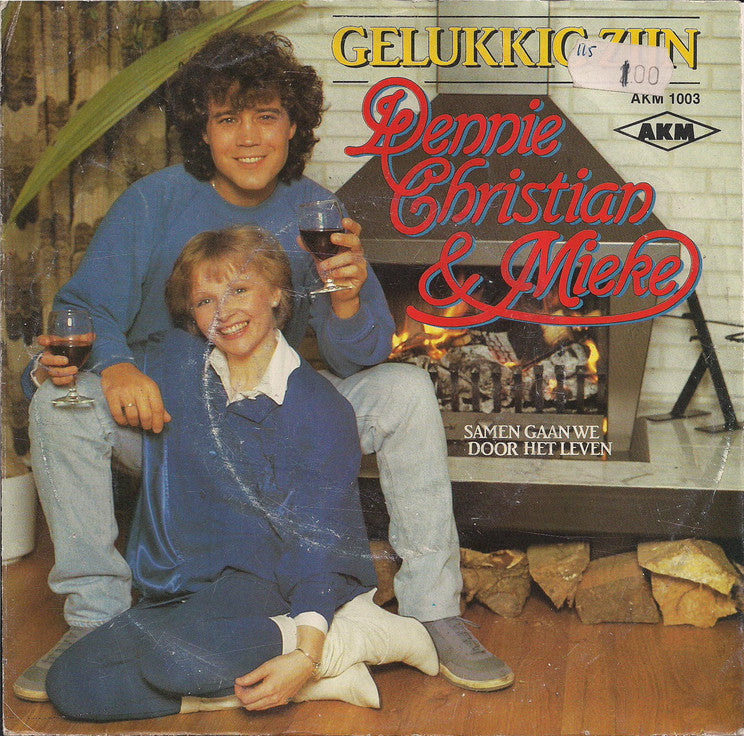 Dennie Christian & Mieke - Gelukkig Zijn Vinyl Singles Vinyl Zeer Goed / Hoesje Goed "VINYLSINGLES.NL"
