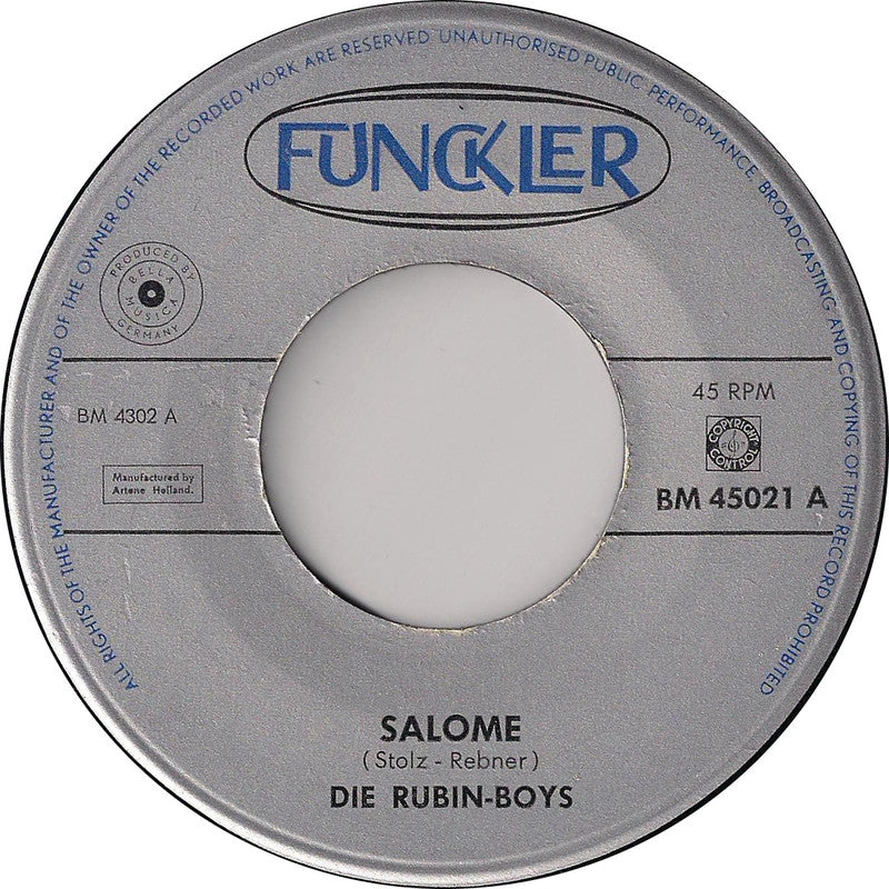Rubin Boys - Salome 42389 Vinyl Singles Vinyl Goed / Hoes Generic