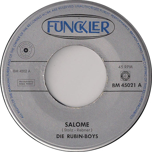 Rubin Boys - Salome 42389 Vinyl Singles Vinyl Goed / Hoes Generic