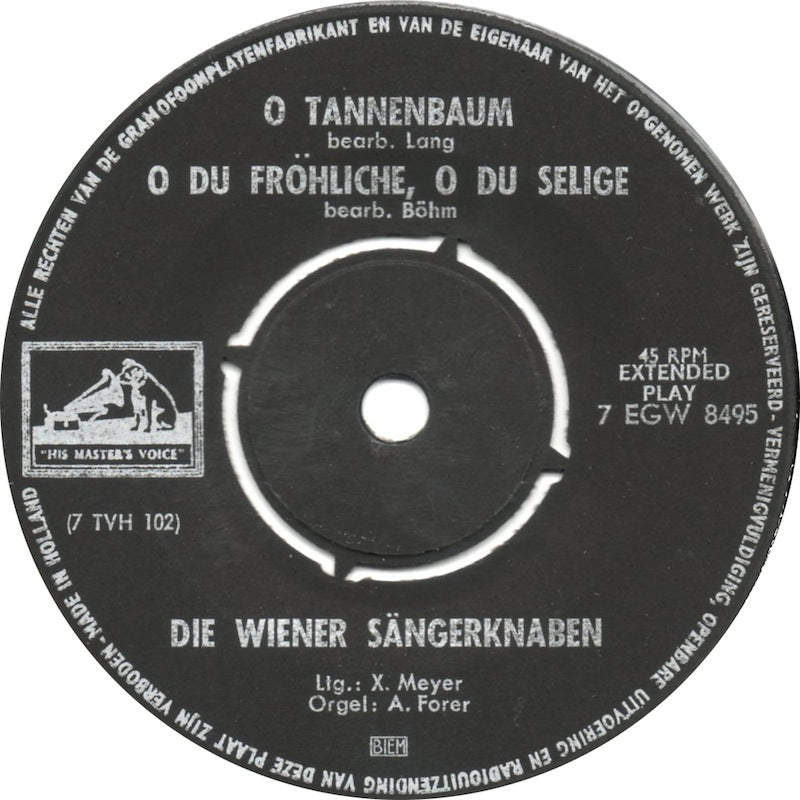 Wiener Sangerknaben - Singen Weihnachtslieder Deel 2 Vinyl Singles EP Vinyl Goed / Hoes Goed