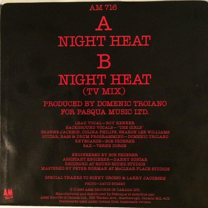 Domenic Troiano mit Roy Kenner – Night Heat 10426