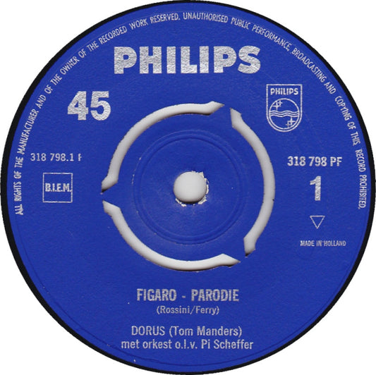 Dorus - Figaro - Parodie 28164 Vinyl Singles Vinyl Zeer Goed / Hoesje Generic "VINYLSINGLES.NL"