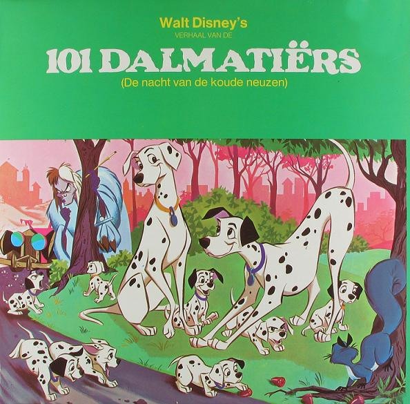 Various - Walt Disney's Verhaal Van De 101 Dalmatiërs (De Nacht Van De Koude Neuzen) (LP) Vinyl LP Vinyl (VG) <br> Hoes (G+)