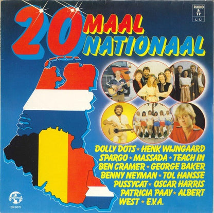 Various - 20 Maal Nationaal (LP) Vinyl LP Vinyl (VG) <br> Hoes (G+)